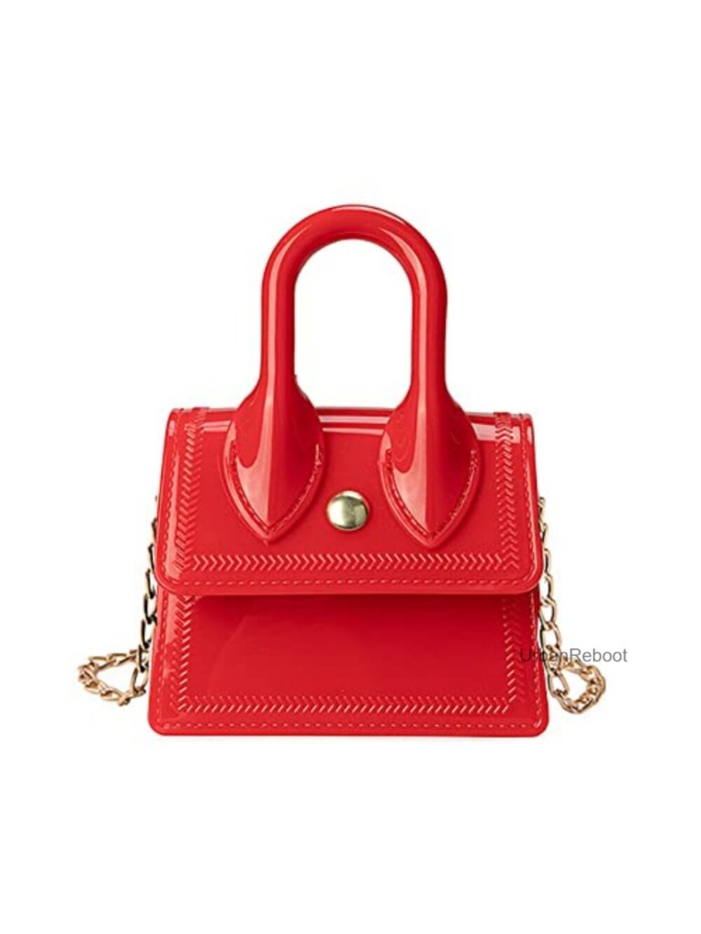 Mini PVC Girls Flap Purse Top-Handle Clutch Crossbody Bag Gift